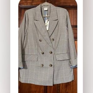 Matilda Jane plaid blazer jacket